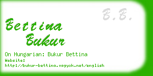 bettina bukur business card